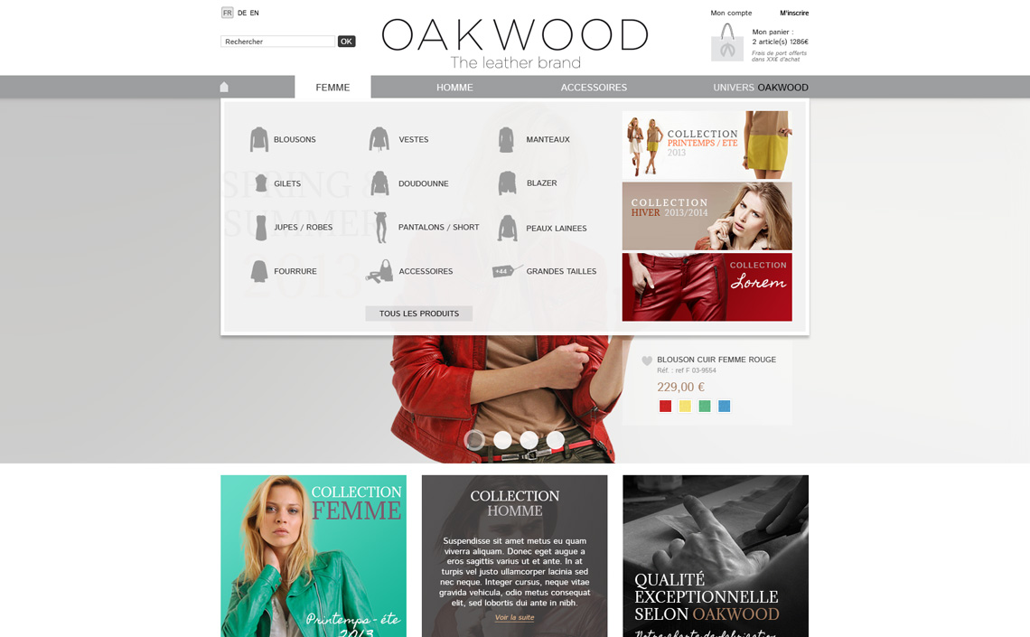 Oakwood - homepage fatmenu